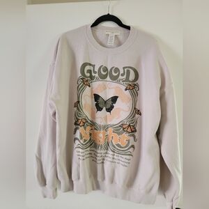 Urban Outfitters Graphic Sweatshirt with Butterfly Design